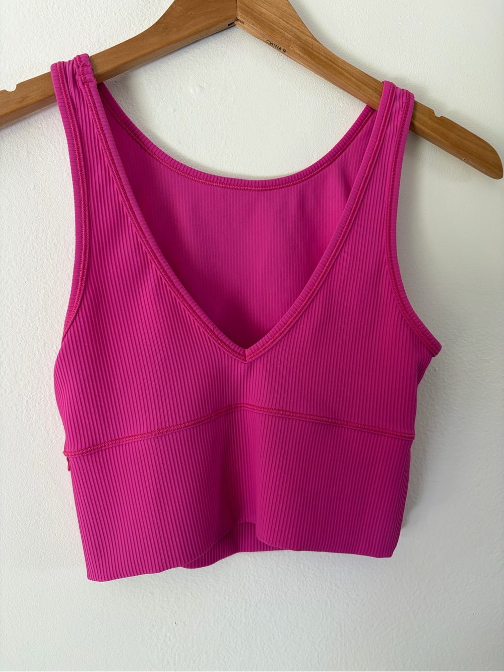 Lululemon Power Pivot Ribbed Fitted Reversible Tank Top In Pink - Picture 2 of 5